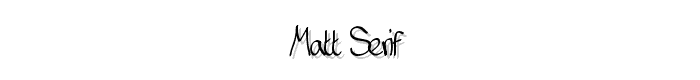 Matt Serif font